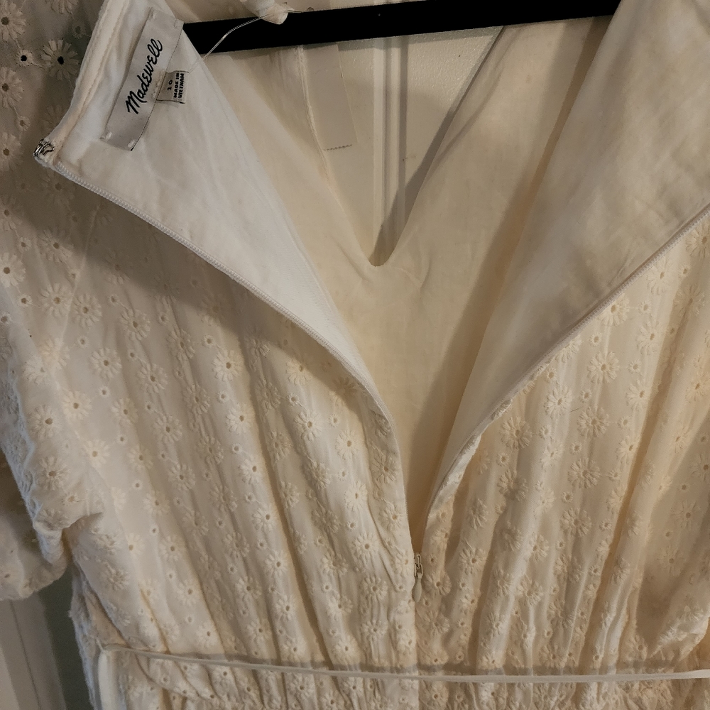 New Madewell white dress size 10 - Picture 4 of 4